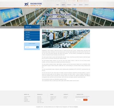 溫州前程閥門(mén)外貿(mào)站 打造純英文優(yōu)化型官網(wǎng)，賦能全球化業(yè)務(wù)拓展